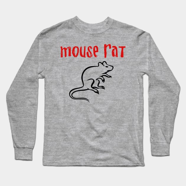 Mouse Rat Long Sleeve T-Shirt by WMKDesign